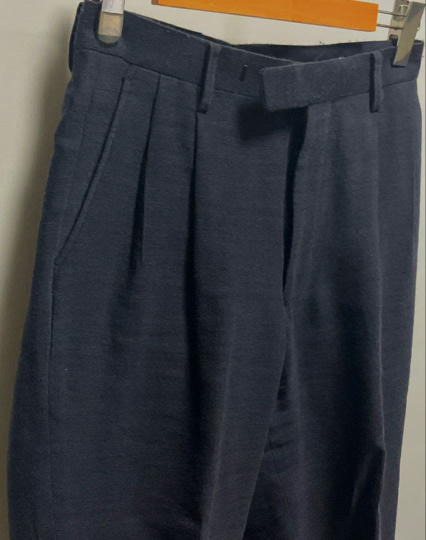 パンツ COMOLI Linen/Wool 2Tuck Pants