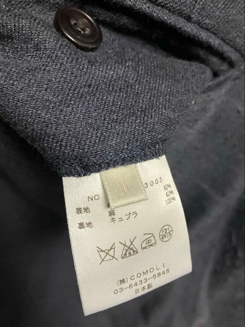 パンツ COMOLI Linen/Wool 2Tuck Pants