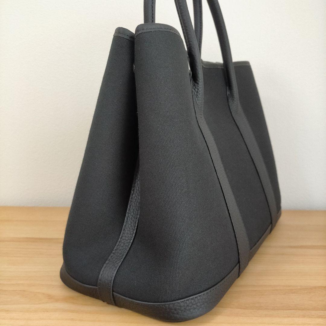 【トトロ】訳あり 高級 本革＊キャンバス トートバッグ L