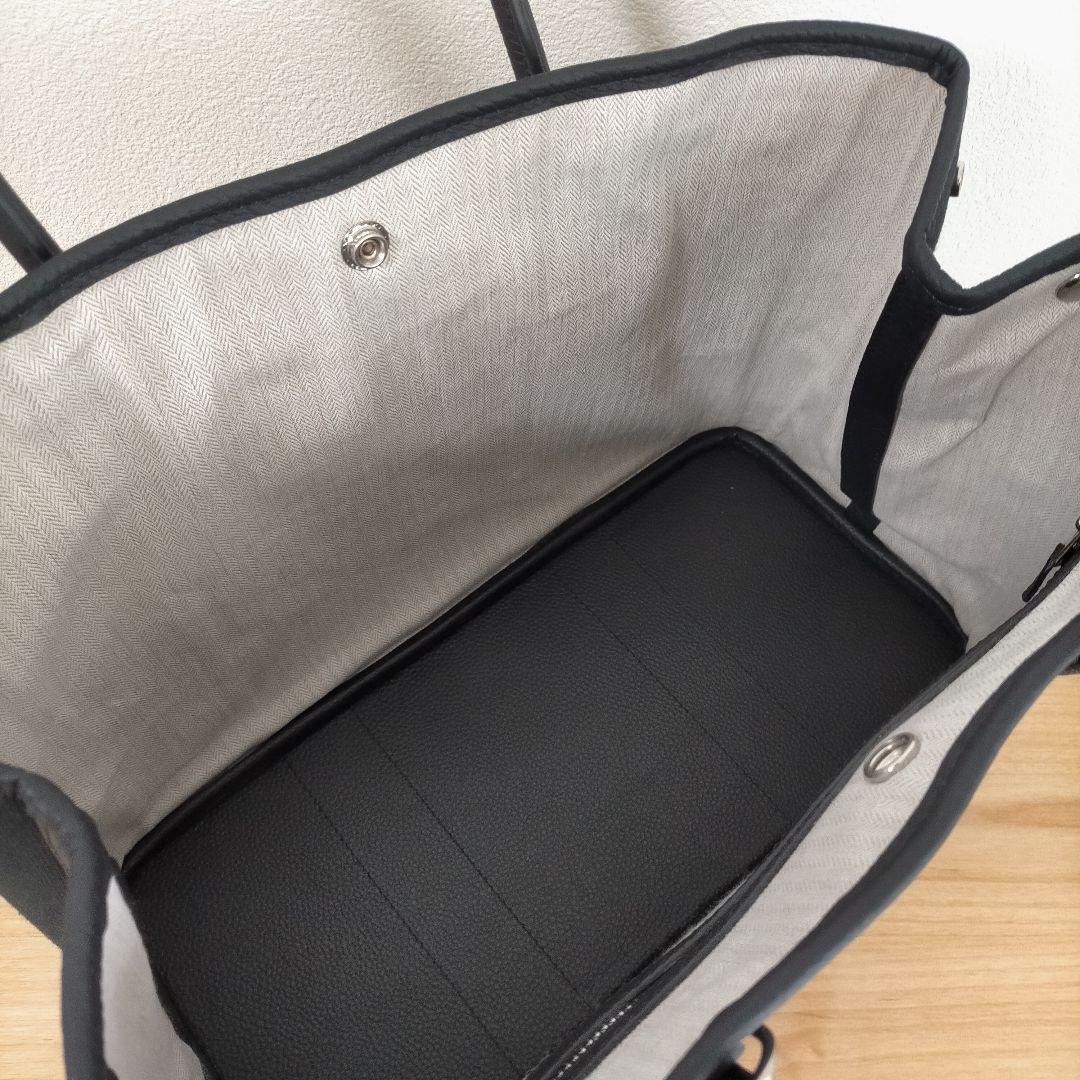 【トトロ】訳あり 高級 本革＊キャンバス トートバッグ L