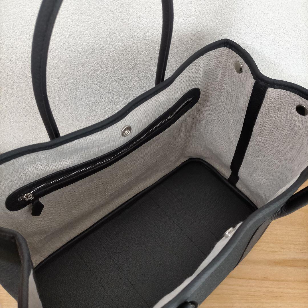 【トトロ】訳あり 高級 本革＊キャンバス トートバッグ L