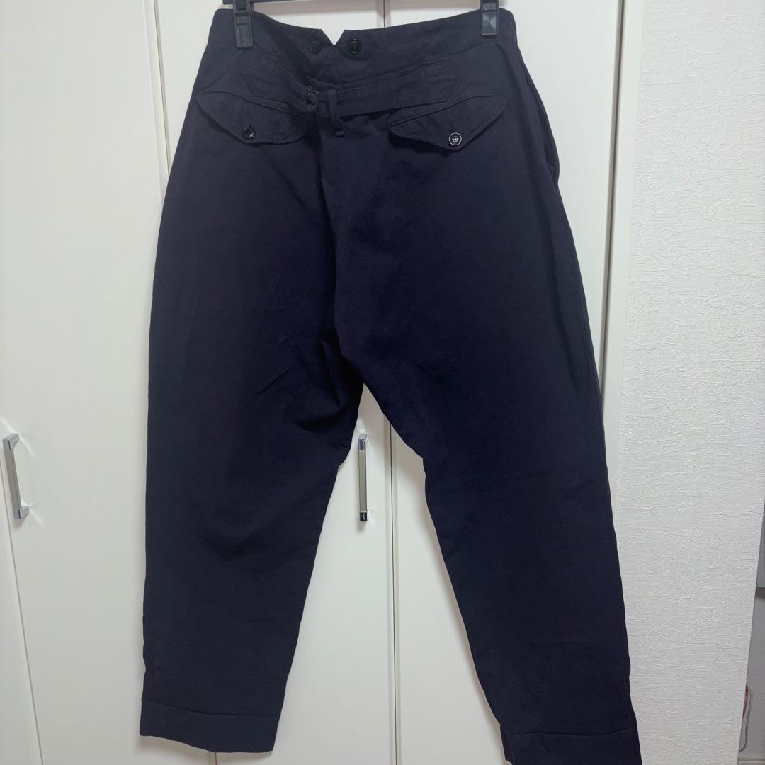 COMOLI パンツ　ネイビー