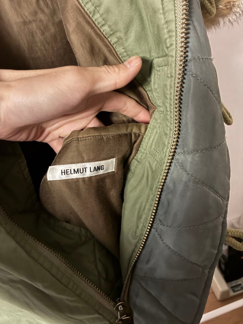 HELMUT LANG MA-1 N-2B ペンキ ペイント ファージャケット