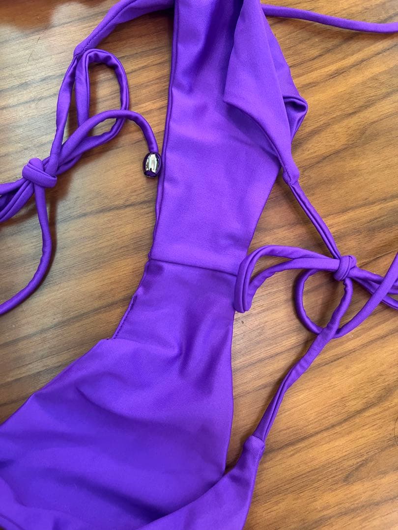 ベストボディジャパン大会公式水着 パープル　Mサイズ 袋付き ⭐️お値下げしました