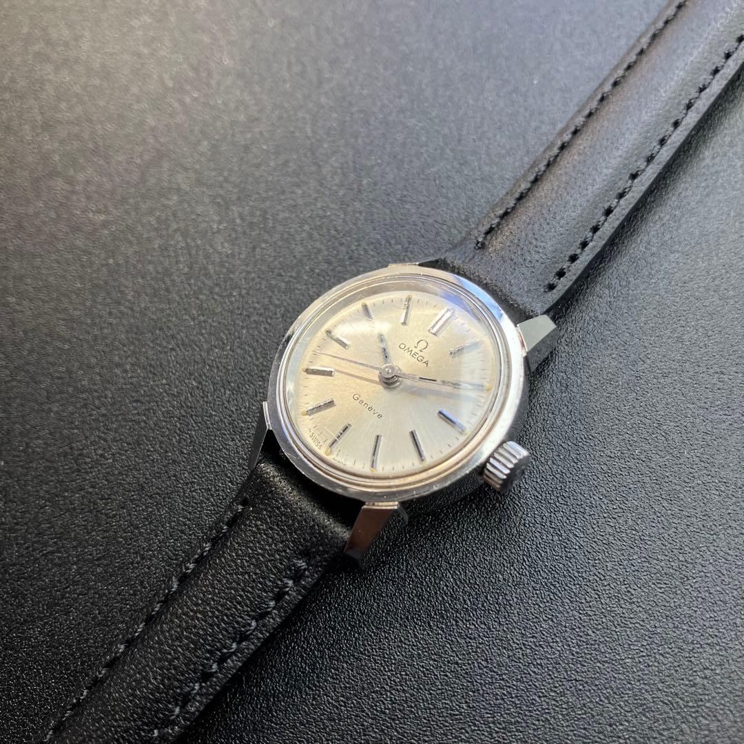 【良品 正規品】オメガ 腕時計 ジュネーブ アンティーク 手巻き Ω 可動品