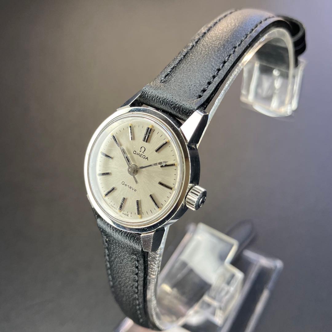 【良品 正規品】オメガ 腕時計 ジュネーブ アンティーク 手巻き Ω 可動品