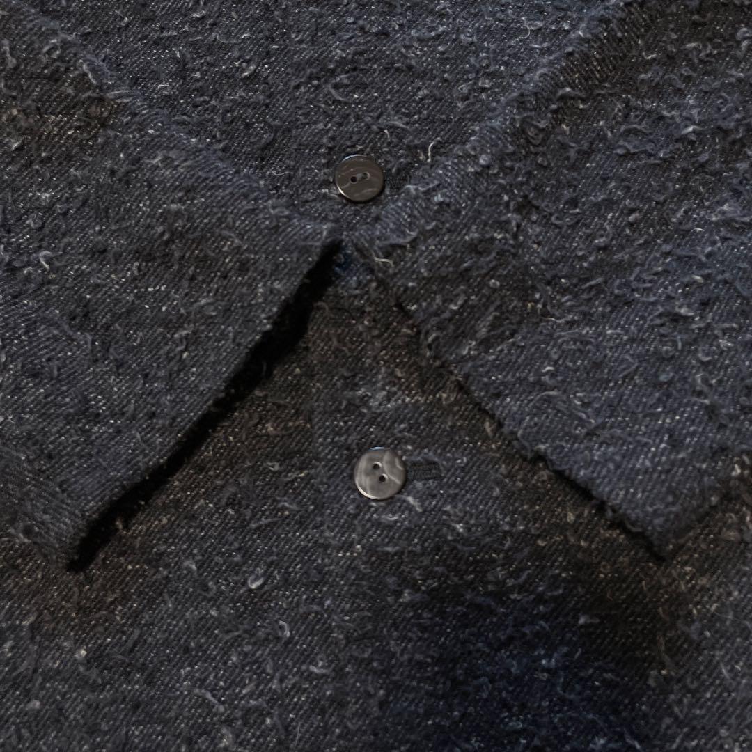 美品//ヨーガンレール ツイード ウールリネン チェスターコート 2WAYＬ