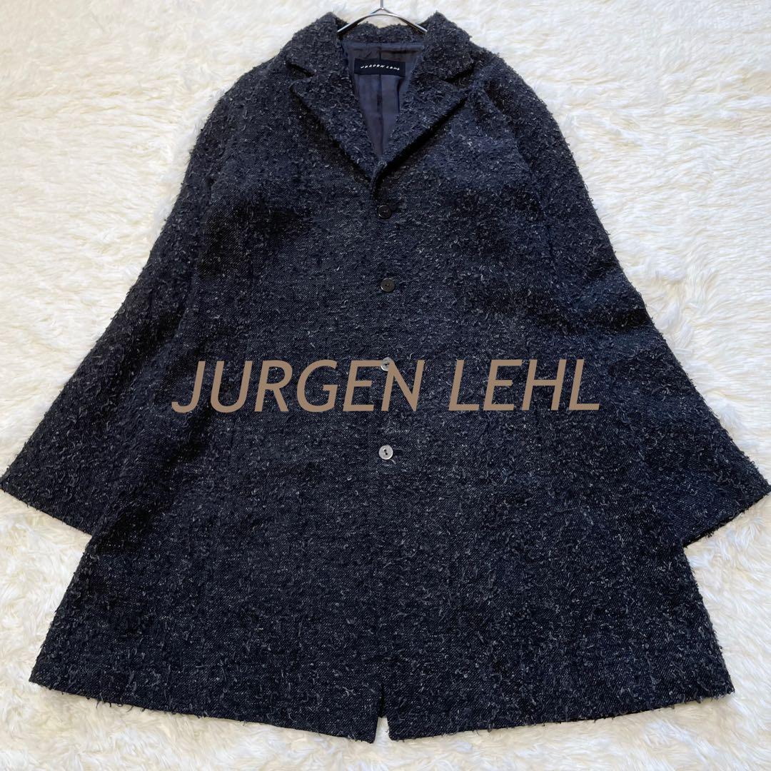 美品//ヨーガンレール ツイード ウールリネン チェスターコート 2WAYＬ