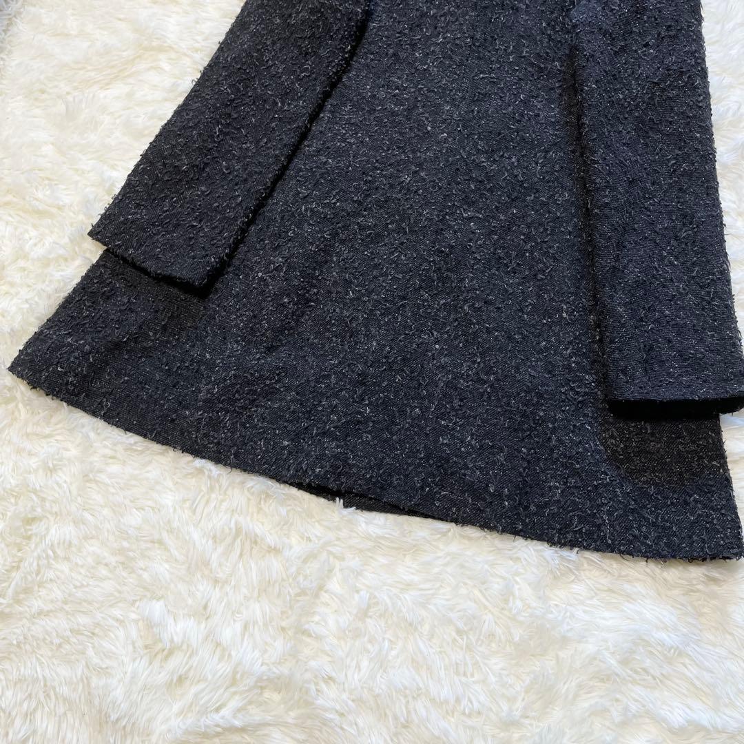 美品//ヨーガンレール ツイード ウールリネン チェスターコート 2WAYＬ