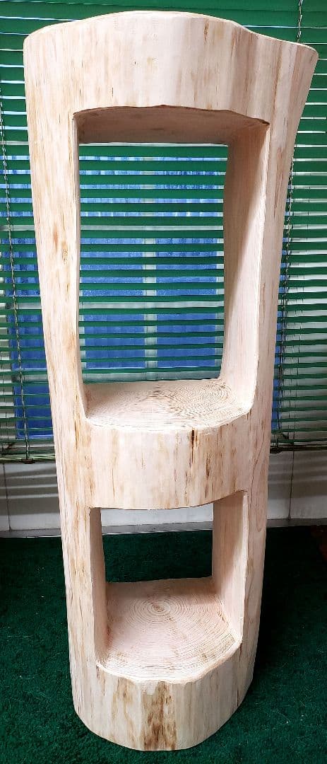 檜根元丸太オブジェ台　 78cm 12月16日まで金額