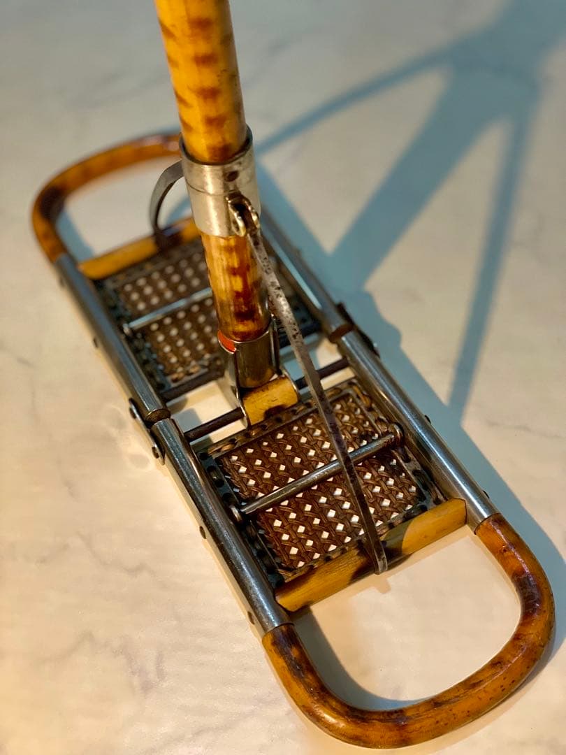 シューティング　スティック　ステッキ　ストック　チェア　バンブー　登山　競馬