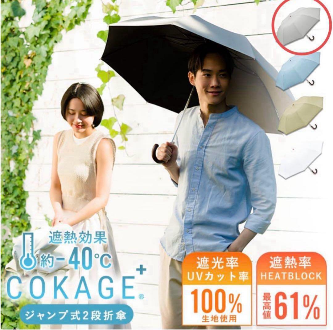 COKAGE+ 折りたたみ 日傘 water front 東レサマーシールド