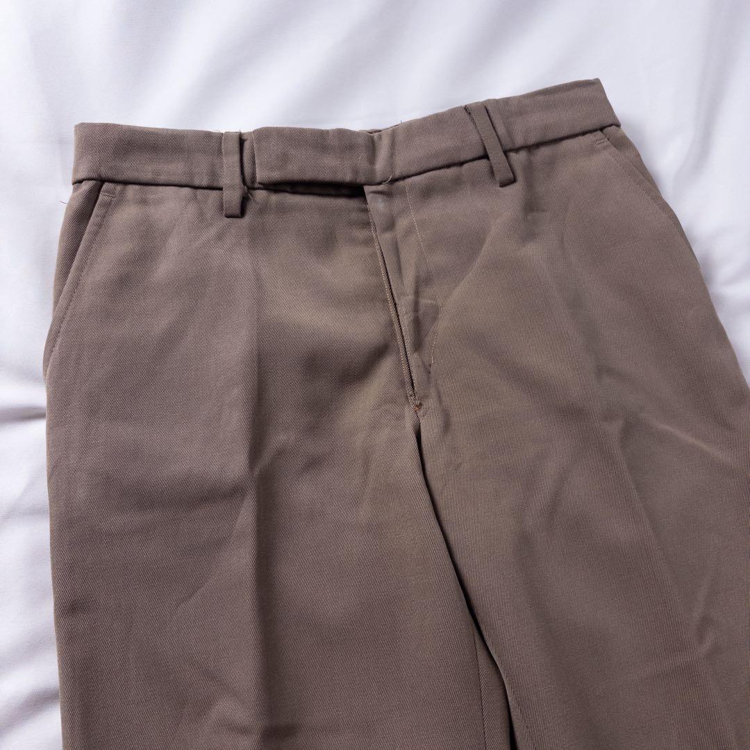 ビンテージ古着70s ノータック レトロ ZIPP ベルボトム フレアスラックス