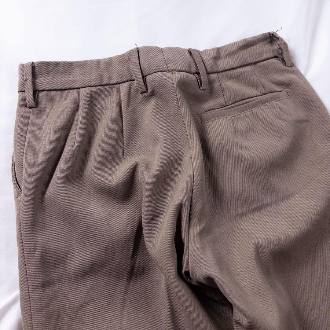 ビンテージ古着70s ノータック レトロ ZIPP ベルボトム フレアスラックス