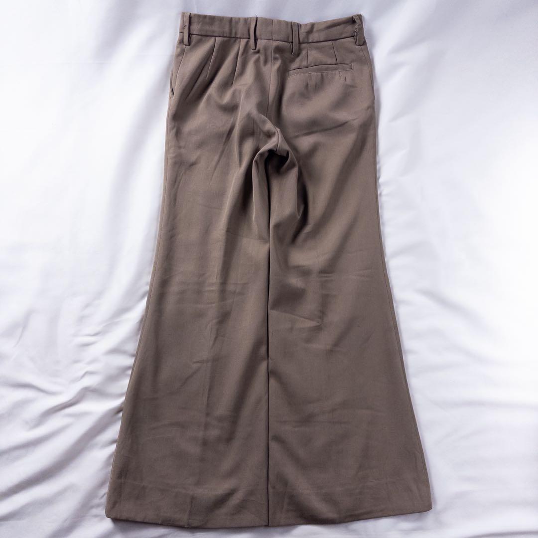 ビンテージ古着70s ノータック レトロ ZIPP ベルボトム フレアスラックス