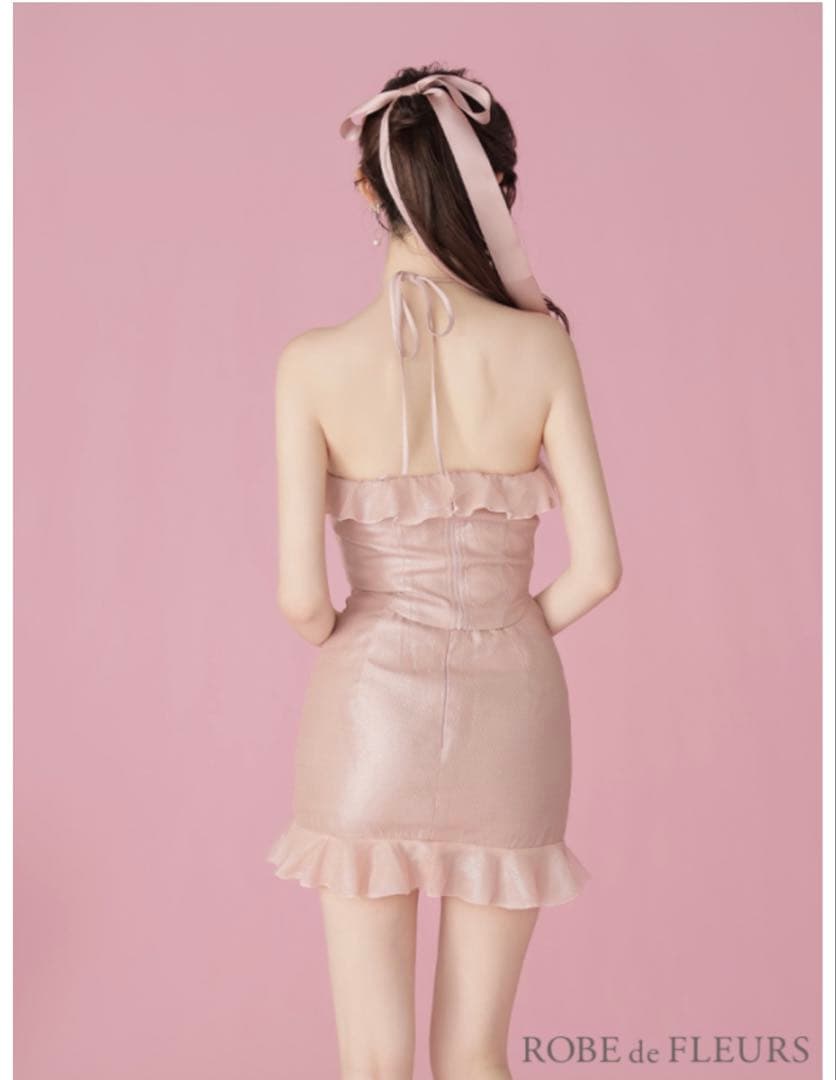 ROBE de FLEURS フリルミニドレス ピンク　sugar