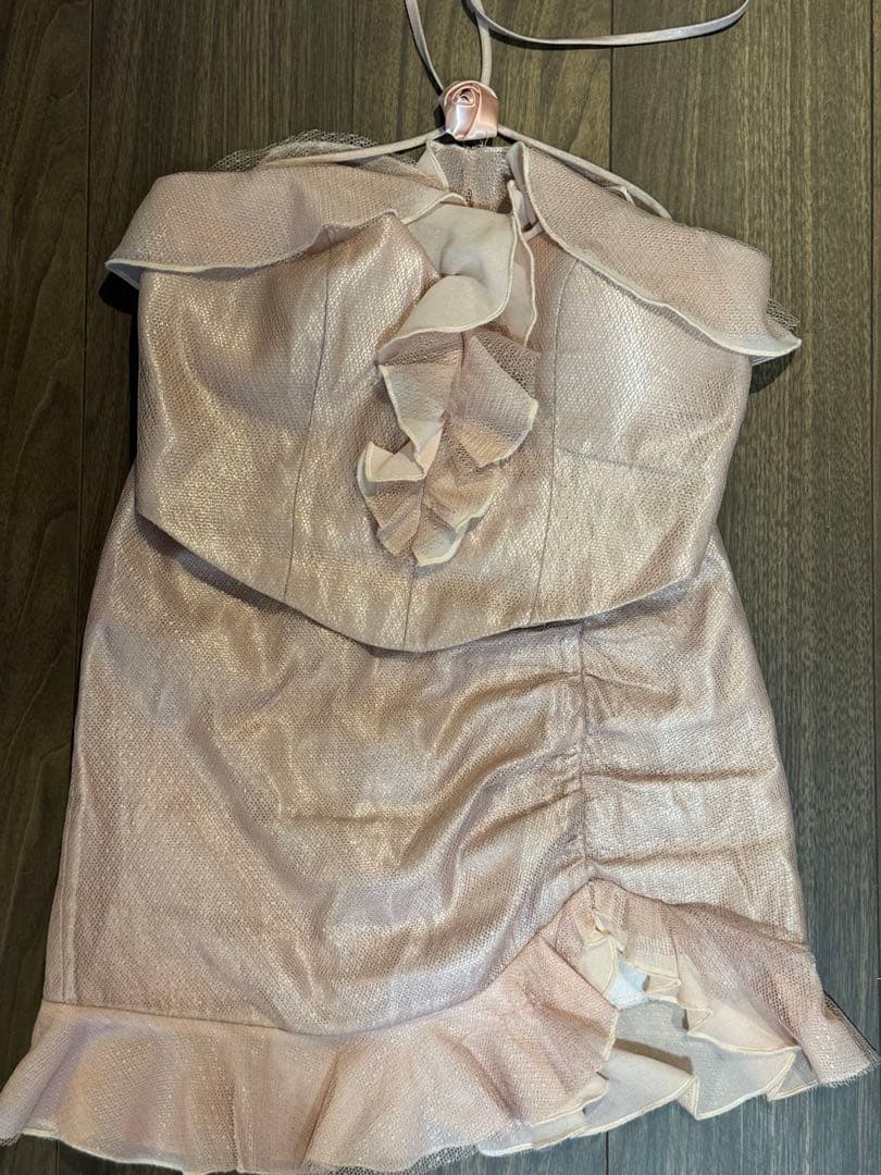 ROBE de FLEURS フリルミニドレス ピンク　sugar