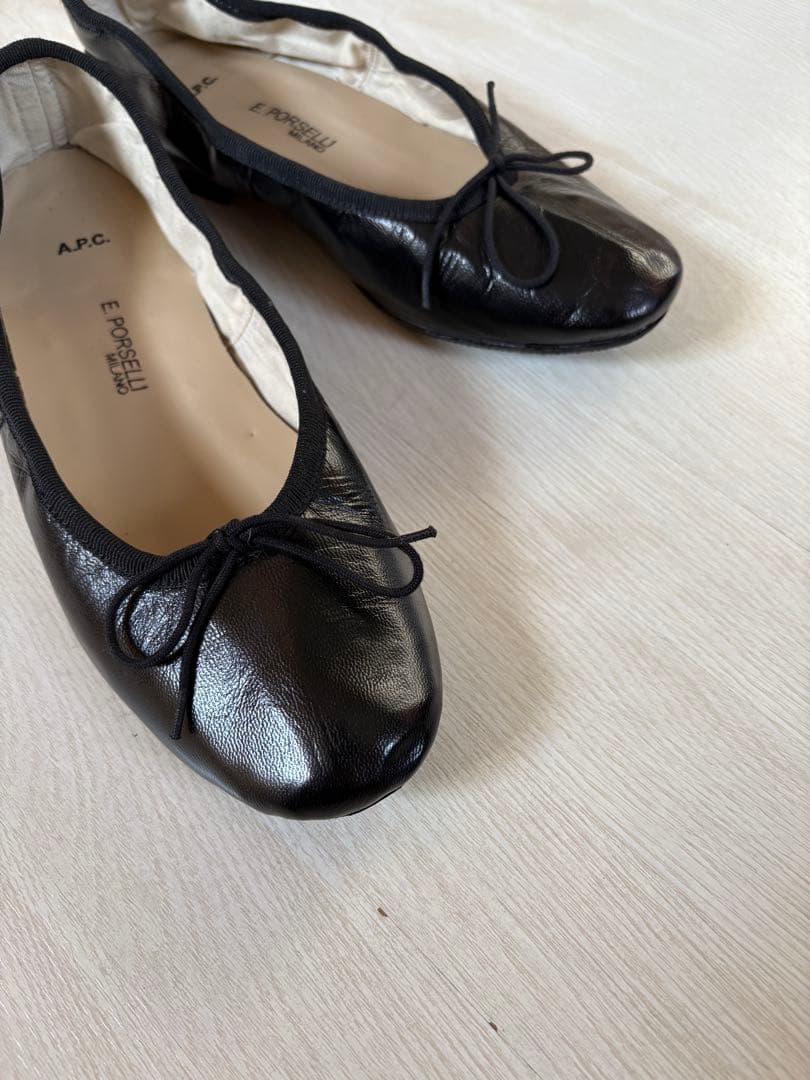 【タイムセール】E. Porselli ポリセリA.P.C. バレエシューズ