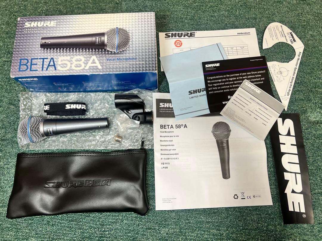 【新品未使用】SHURE BETA 58A ダイナミックマイク
