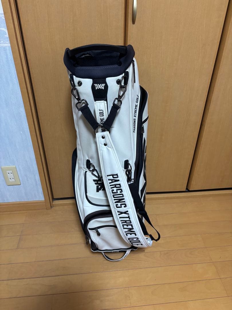 PXG ホワイト スタンドキャディバッグ