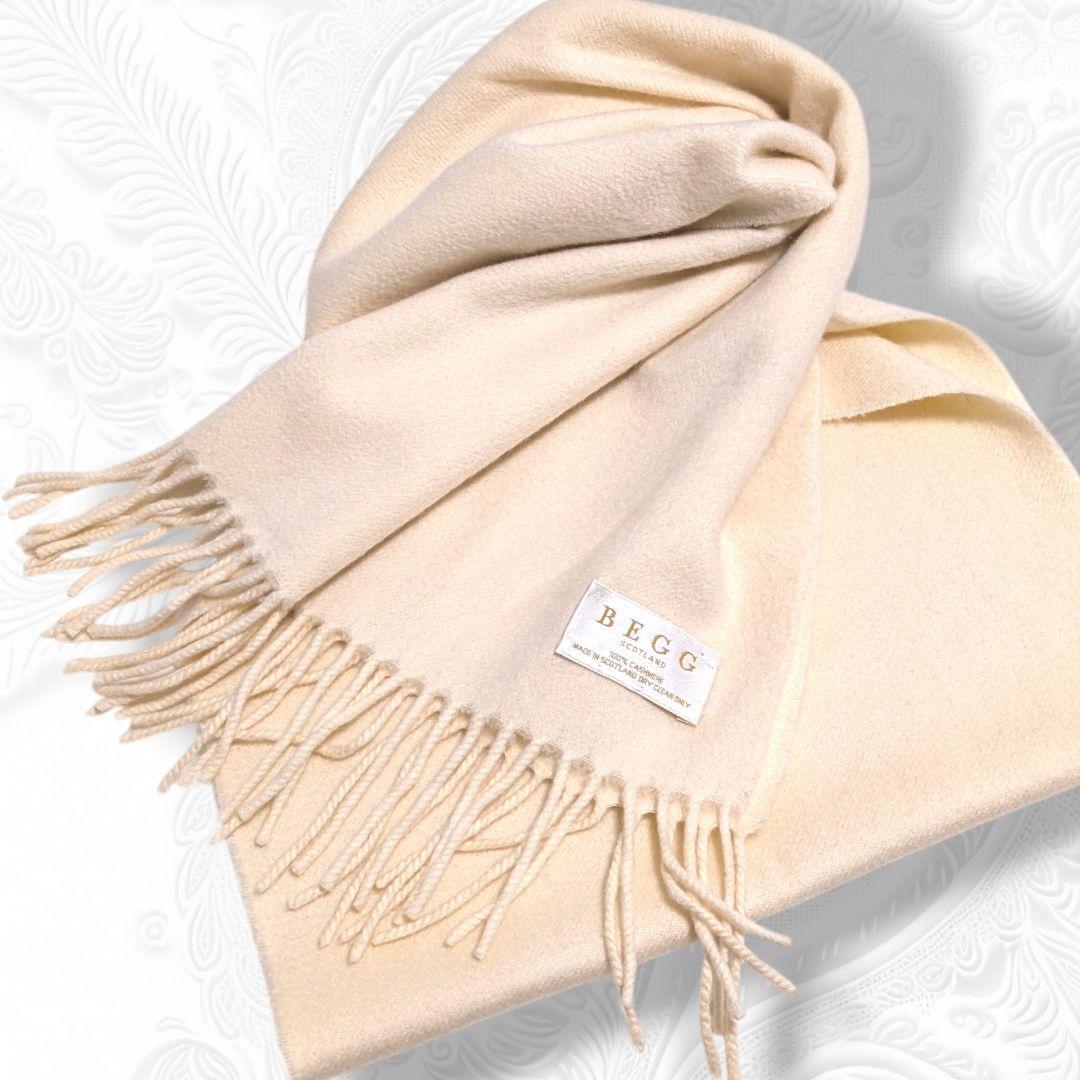 とろける肌触り♡BEGG ベグ マフラー カシミヤ 100% スコットランド製