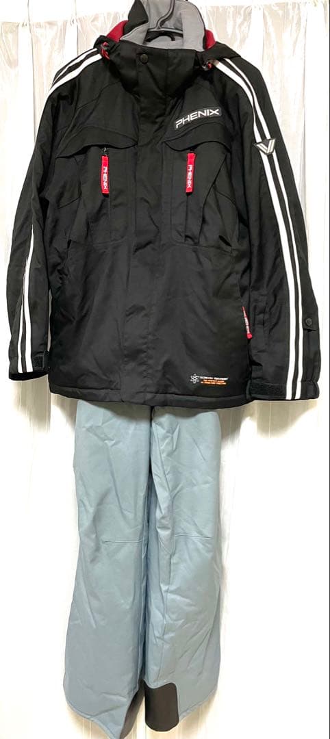 PHENIX フェニックススキー上下ウェア手袋セット ブラック＆グレーおまけ付き