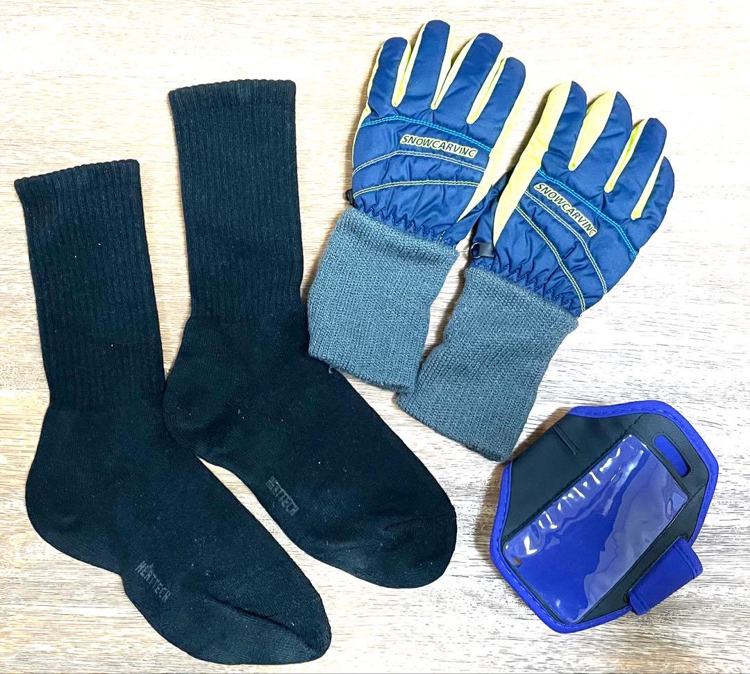 PHENIX フェニックススキー上下ウェア手袋セット ブラック＆グレーおまけ付き