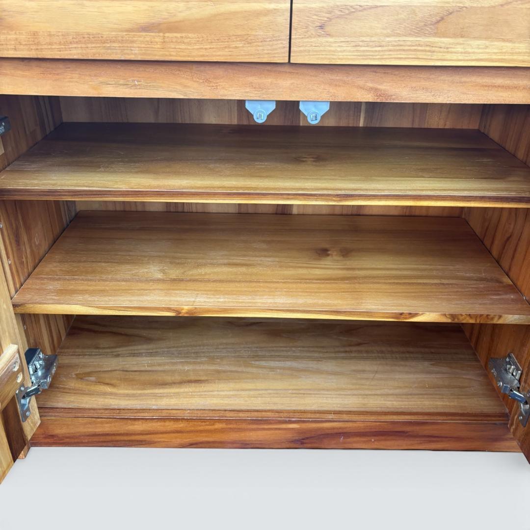 廃盤希少 unico ウニコ BREATH チーク材 キャビネット サイドボード