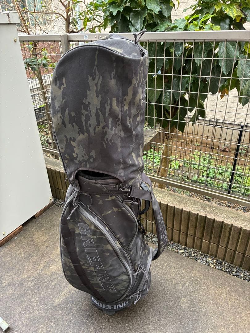 ブリーフィングBRIEFING CR-5 カモフラ黒　キャディバッグ　15分割