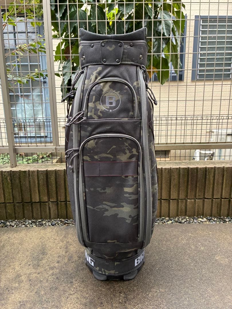 ブリーフィングBRIEFING CR-5 カモフラ黒　キャディバッグ　15分割