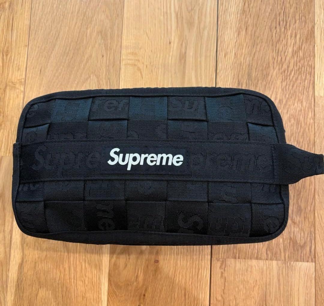 バッグ 24SS Supreme Woven Utility Bag Black
