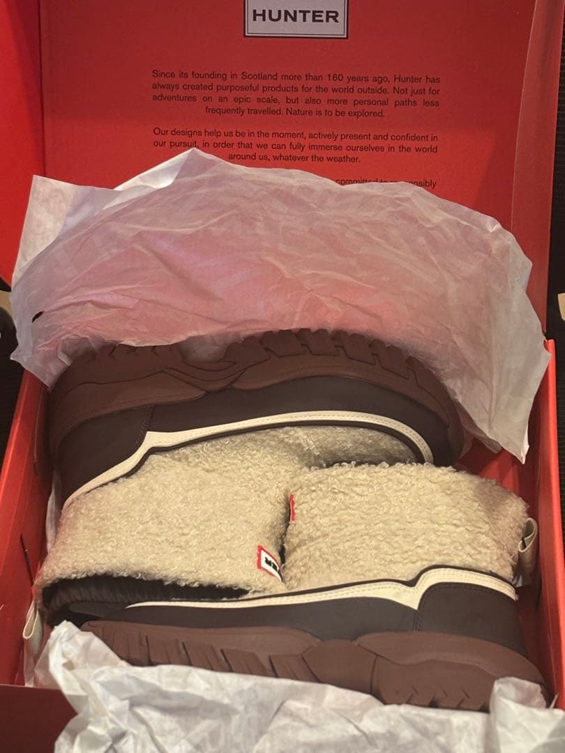 HUNTER ショートスノーブーツ　新品未着用　雪
