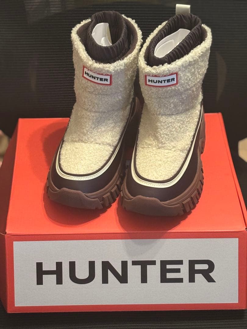 HUNTER ショートスノーブーツ　新品未着用　雪