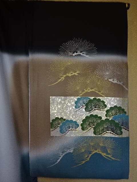 男児 お宮詣り　紋なし　産着一つ身着物　鷹