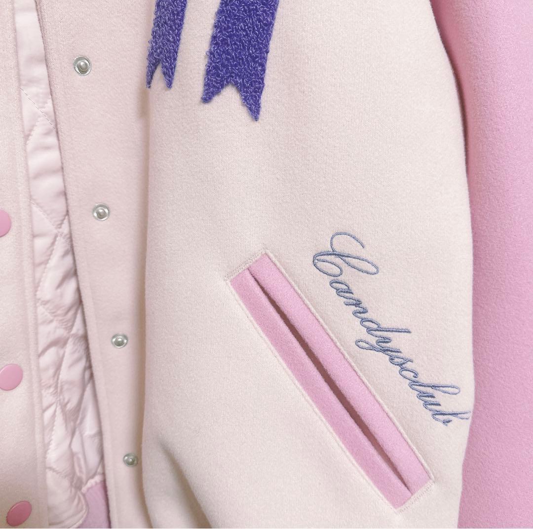 キャンディストリッパー スタジャン ブルゾン ピンク リボン 新品タグ無し