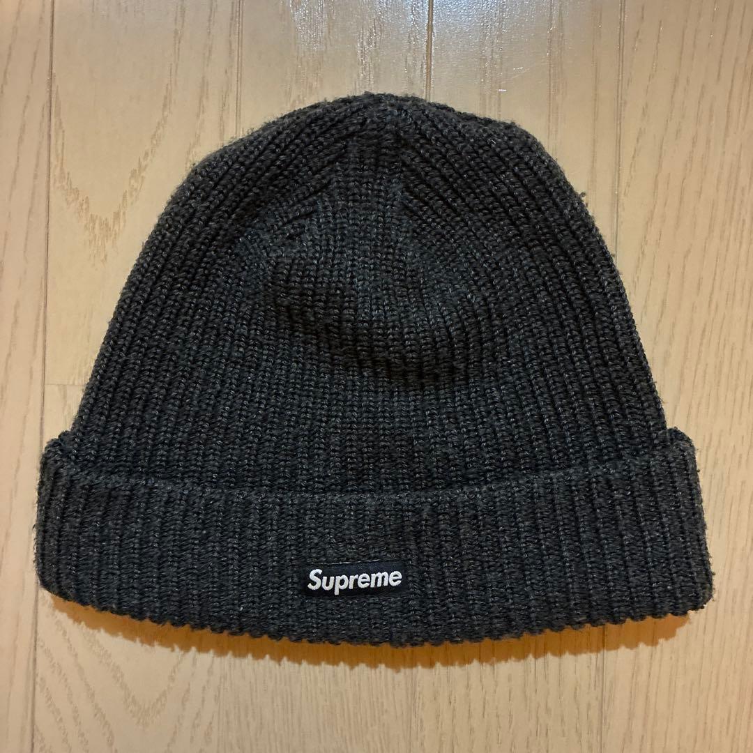 と*ん様 Supreme シュプリーム ニット帽 ビーニー チャコール