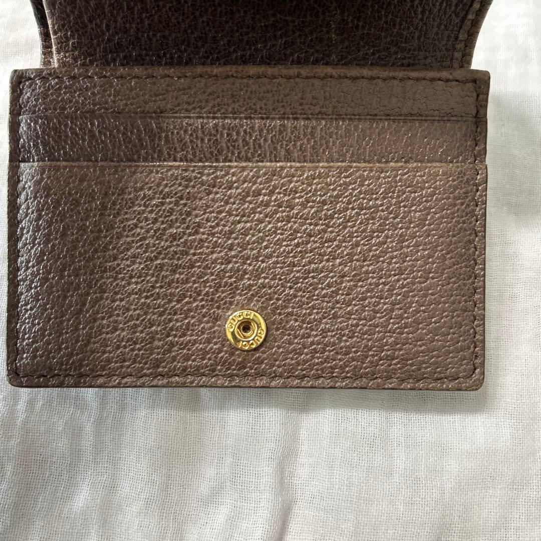 Gucci 二つ折り財布 ベージュキャンバス