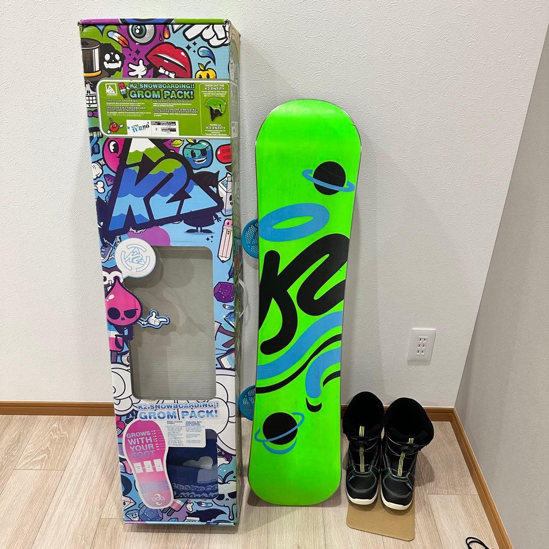 K2 MINI TURBO スノーボードセット板110センチ靴20センチ