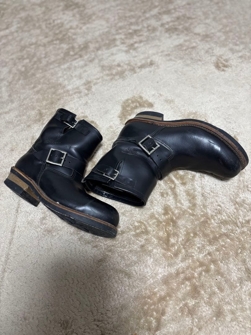 エンジニアブーツ ブラック レザー