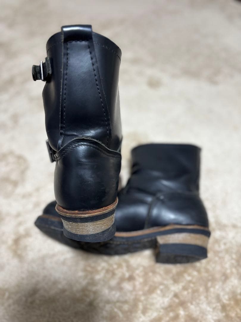 エンジニアブーツ ブラック レザー