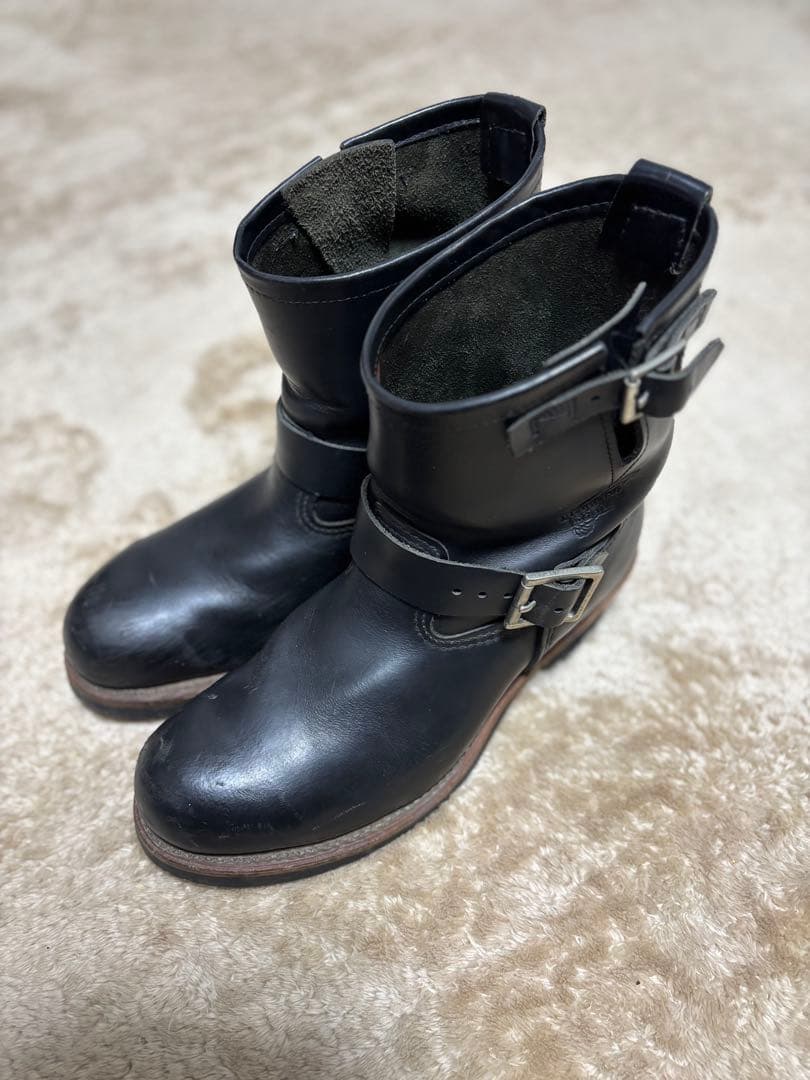 エンジニアブーツ ブラック レザー