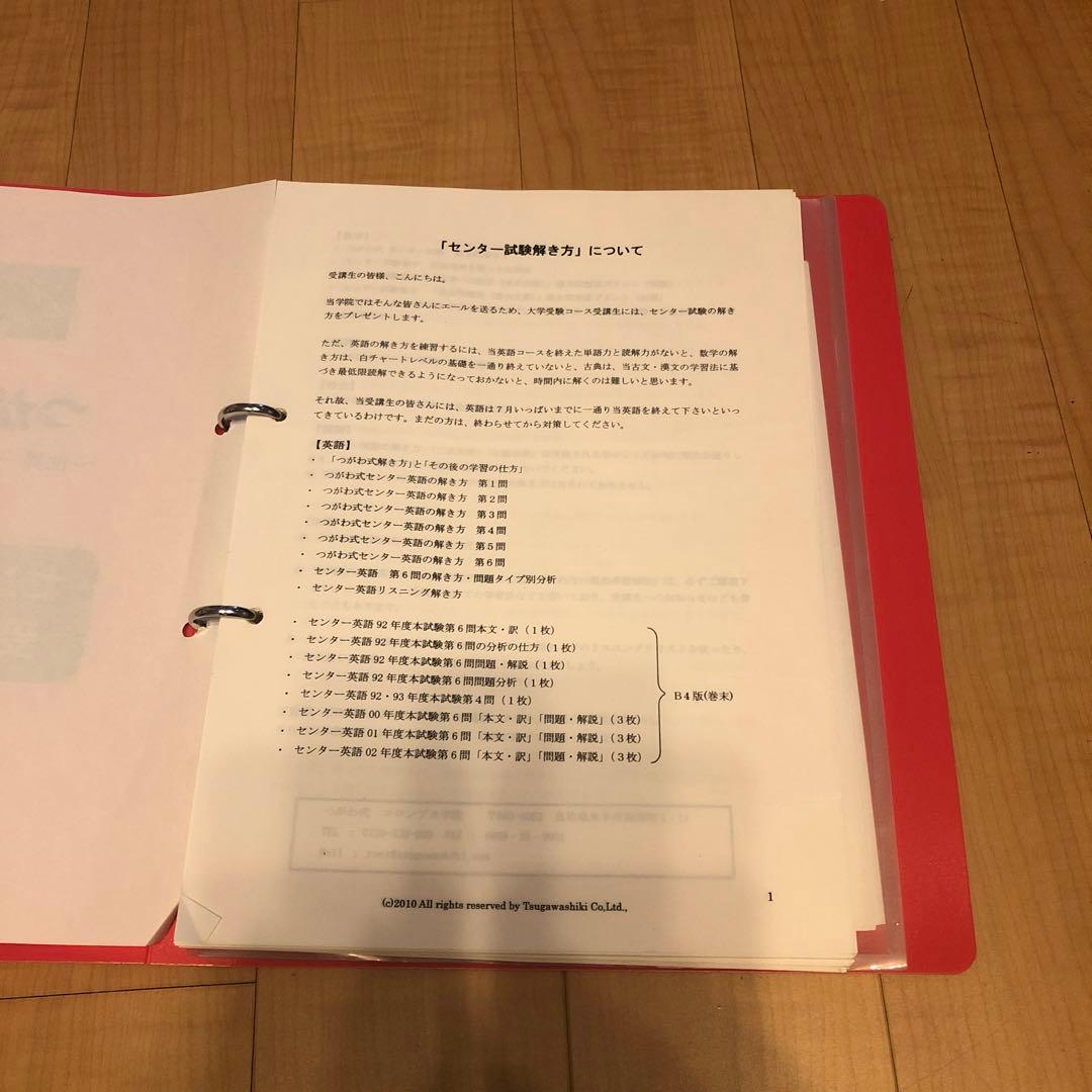 つがわ式 センター対策受験勉強編