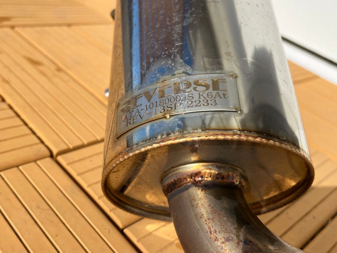 リバース REVERSE JB23 ジムニーショートバンパー用マフラー