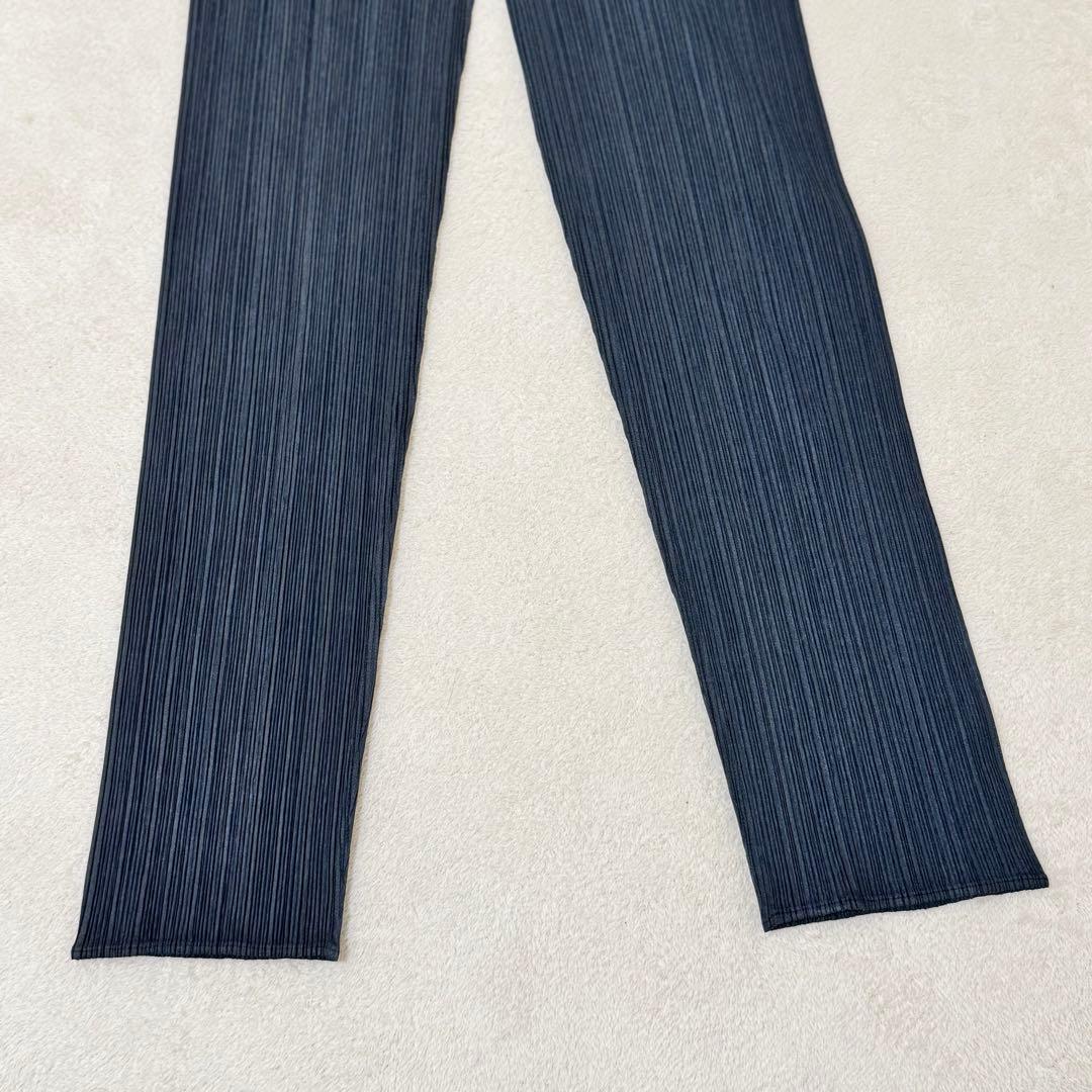 極美品✨PLEATS PLEASE オールインワン　ネイビー　ジップ　Mサイズ