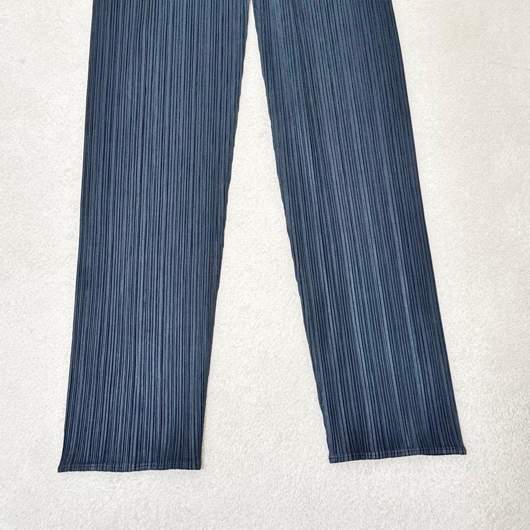 極美品✨PLEATS PLEASE オールインワン　ネイビー　ジップ　Mサイズ