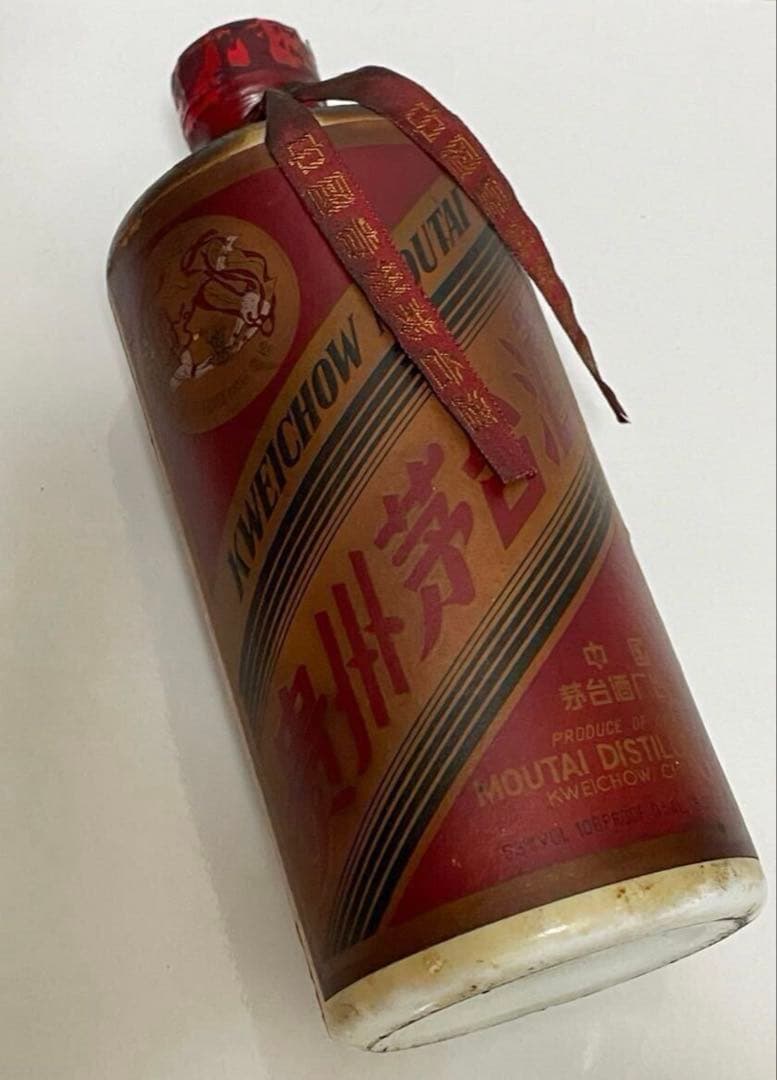 貴州茅台酒 1980年 天女ラベル マオタイ酒 53度 未開栓 重さ1038g