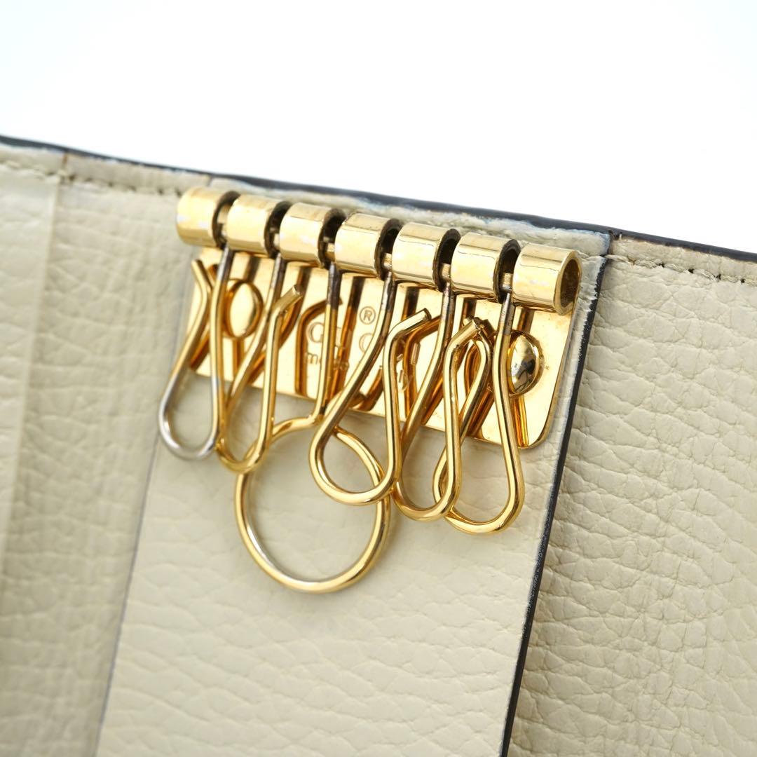 ✨未使用に近い✨　GUCCI キーケース　キーリング　マーモント　6連　GG