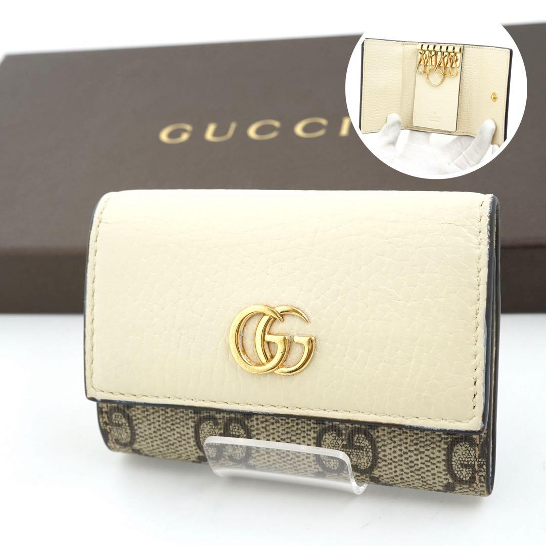 ✨未使用に近い✨　GUCCI キーケース　キーリング　マーモント　6連　GG