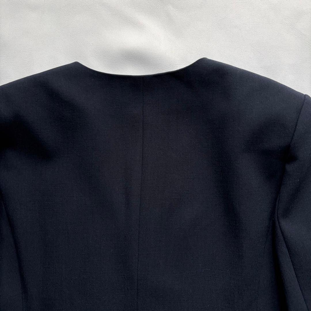 【セオリーリュクス】ノーカラージャケット　BRITTA VIMONT ネイビー