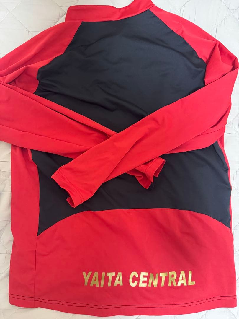 矢板中央ジャージ 赤黒 11番 上下セットアップ